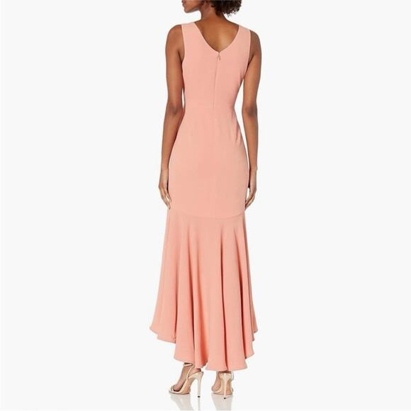 NWT Dress the Population Demi Plunging Hi-lo Mermaid Stretch Dress XXS - Picture 2 of 6
